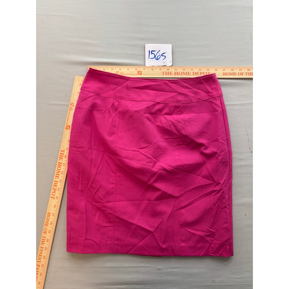 Worthington Womens Pink Pencil Skirt Size 10 Fuchsia Knee Length Career Wear